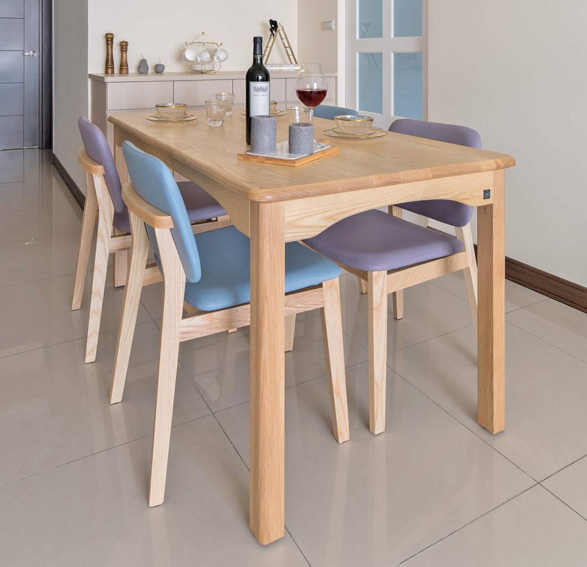 實木餐桌椅餐廳裝潢設計